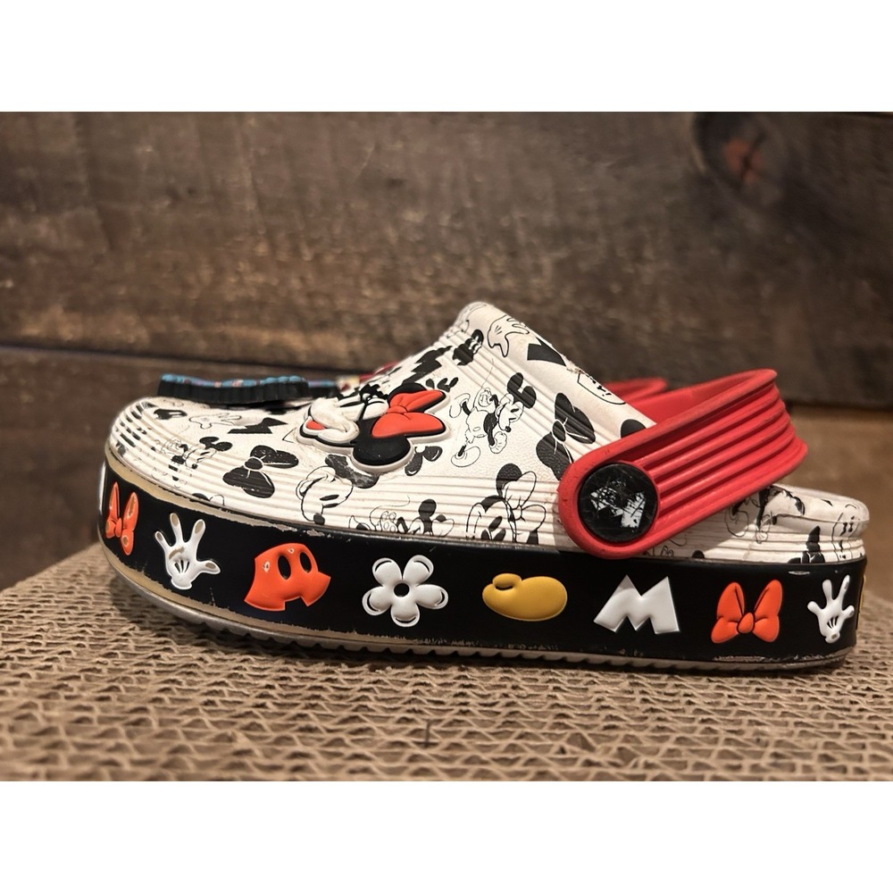 Crocs Mickey Off Court Clog Red & Black Childs Size 10‎